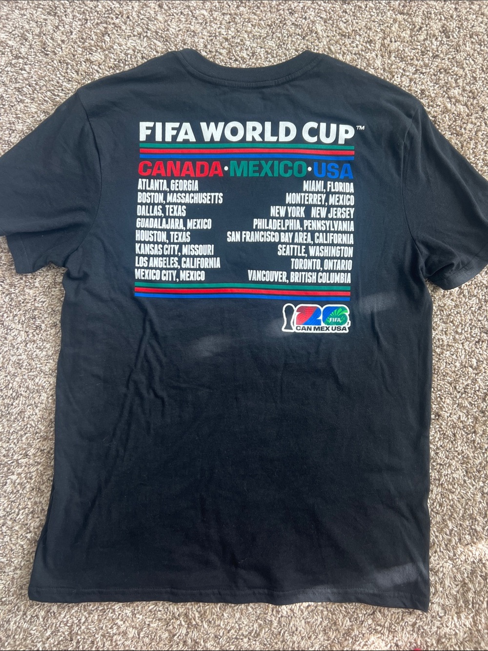 NWOT! FIFA World Cup 2026 Black Graphic Tee Size MED - Picture 9 of 12